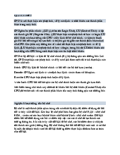 Tự luận hệ thống máy tính | Hệ thống máy tính | Trường Đại học Công nghiệp TP.HCM