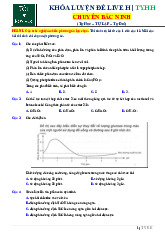 Đề thi hóa học - khóa luyện thi-Chuyên Bắc ninh.