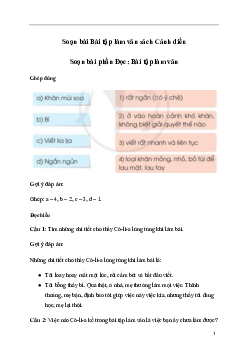 Soạn bài Bài tập làm văn (trang 28) | Tiếng Việt lớp 3 Cánh diều