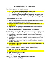 Hệ Thống Tổ Chức Y Tế - Bài Tập Và Câu Hỏi môn Y tế cộng đồng | Trường Đại Học Thái Nguyên