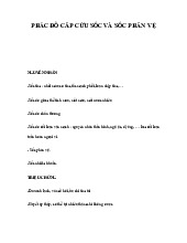 Phác đồ cấp cứu sốc và sốc phản vệ  | Đại học Y Dược Thái Bình