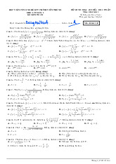 Đề mẫu-Đề minh họa thi kết thúc học phần môn giải tích 1