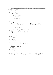 Bài tập Giải tích | Trường đại học Bách Khoa, Đại học Đà Nẵng