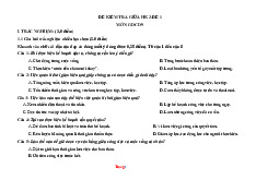 Bộ Đề Kiểm Tra Giữa Học Kỳ 2 GDCD 9 Kết Nối Tri Thức Có Đáp Án Ma Trận Đặc Tả