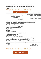 Mẫu giấy đề nghị cử đi công tác mới và chi tiết nhất