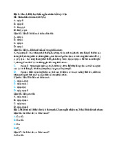 Câu hỏi và bài tập môn Lý thuyết xác suất và thống kê toán | Trường Đại học Nam Cần Thơ