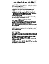 Hướng dẫn nhận biết và vẽ các loại biểu đồ Địa lý (ĐG101)