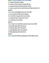 Bài tập trắc nghiệm chương 5: Lực hút của Trái Đất