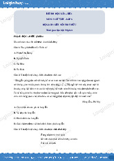 Đề thi học kỳ 1 - Đề 2 môn Ngữ văn Lớp 6 - Bộ sách kết nối tri thức