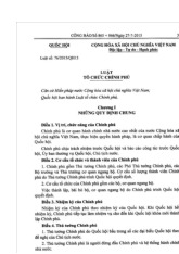 Luật Tổ Chức Chính Phủ 2015: Phân Tích và Ứng Dụng môn Luật hành chính | Trường đại học Mở Hà Nội