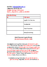 Tiếng Anh chuyên ngành Dược 1 | Đại học Tây Đô