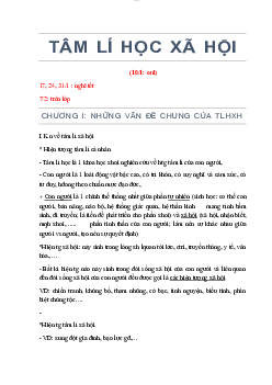 Tài liệu ôn tập Tâm lí học xã hội | AJC