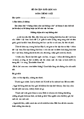 Đề kiểm tra cuối kì 1 - tiếng việt lớp 5