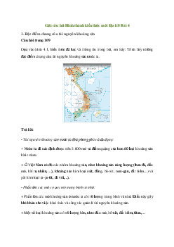 Địa lí 8 Bài 4: Đặc điểm chung của tài nguyên khoáng sản, sử dụng hợp lí tài nguyên khoáng sản - Chân trời sáng tạo