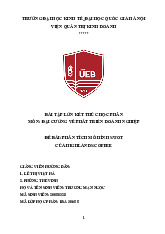 SWOT Analysis of Highlands Coffee - Final Case Study | Văn hoá doanh nghiệp và đạo đức kinh doanh | Trường Đại học Kinh tế, Đại học Quốc gia Hà Nội