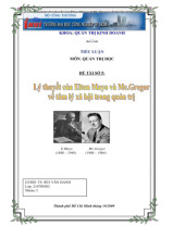 Tiểu luận môn quản trị học | Học viện Hành chính Quốc gia