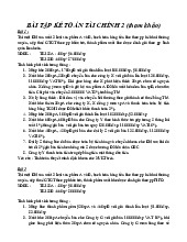 Bài Tập Kế Toán Tài chính 2 | Đại học Kinh tế Thành phố Hồ Chí Minh
