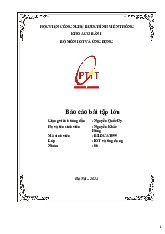 Báo cáo Bài Tập Lớn IOT - Hệ Thống Giám Sát Thời Gian Thực | Iot và ứng dụng | Học viện Công nghệ Bưu chính Viễn thông