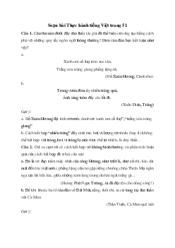 Soạn bài Thực hành tiếng Việt trang 51 Kết nối tri thức