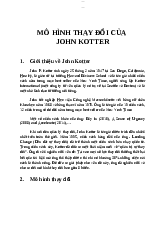Giáo trình Quản trị thay đổi - Quản trị nhân lực | Trường Đại Học Công Đoàn