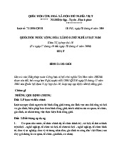 Luật Bình đẳng giới 2006 Môn Luật bình đẳng giới | Trường Đại học Luật Hà Nội