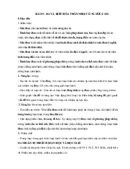 Giáo án Khoa học tự nhiên 8 Bài 39: Da và điều hòa thân nhiệt ở người | Kết nối tri thức