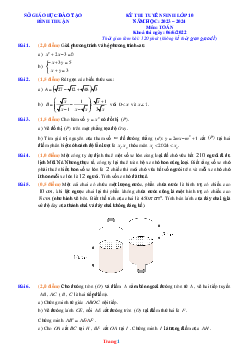 Đề thi tuyển sinh vào lớp 10 THPT năm học 2023-2024 môn toán Sở GD Bình Thuận (có đáp án và lời giải chi tiết
