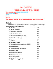 Dạng bài tập thường gặp của môn Kế toán