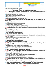 Đề Kiểm Tra Cuối Học Kì 1 Môn HĐTN 9 Năm Học 2025-2026 Có Đáp Án