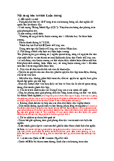 Nội dung bản sơ thảo luận cương Tư tưởng Hồ Chí Minh