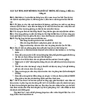 Bài tập tổng hợp: Điều tra thống kê Chương 2 và 3 môn Nguyên lý kế toán | Trường Đại học Thủy Lợi
