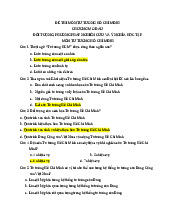 Câu hỏi trắc nghiệm Môn Tư tưởng Hồ Chí Minh | Đại học Quảng Nam