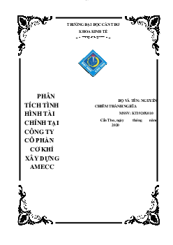 Phân tích tình hình tài chính tại công ty cổ phần cơ khí xây dựng Amecc