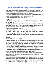 Giải SGK Địa Lí 12 Chân trời sáng tạo Bài 10: Thực hành tìm hiểu về địa lí dân cư Việt Nam