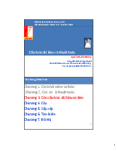 Chương 3: Các cấu trúc dữ liệu cơ bản - Cấu trúc dữ liệu và giải thuật (ET2100) | Trường Đại học Bách khoa Hà Nội