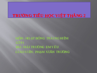 Giáo án điện tử Hoạt động trải nghiệm 1 Chủ đề 3 Chân trời sáng tạo : Yêu mến thầy cô