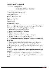 Tiểu luận Anh (chị) hãy vận dụng chọn một trong các nội dung sau để thực hiện bài viết luận và thuyết trình về nội dung bài luận của anh (chị). môn Quản tri học - Trường Đại học Thủ Dầu Một