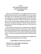 Chương 6 Công nghiệp hóa, Hiện đại hóa & Hội nhập Kinh tế Việt Nam | Môn Kinh tế chính trị Mác - Lênin - Đại học Sư Phạm Hà Nội