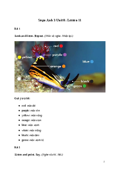 Getting Started: Lesson 11: Tiếng Anh lớp 3 | Explore Our World