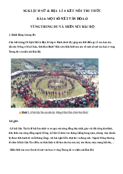 Lịch Sử và Địa Lí lớp 4 Bài 6: Một số nét văn hoá ở vùng Trung du và miền núi Bắc Bộ | Kết nối tri thức