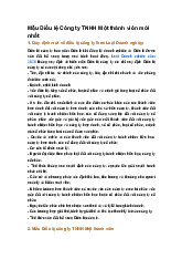 Mẫu Điều lệ Công ty TNHH Một thành viên mới nhất