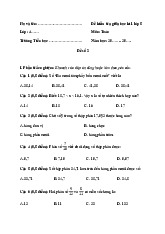 Đề thi giữa học kỳ 1 môn Toán lớp 5 năm học 2024 - 2025 | Bộ sách Kết nối tri thức