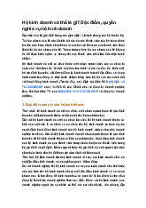 Hộ kinh doanh cá thể là gì? Đặc điểm, quyền nghĩa vụ hộ kinh doanh