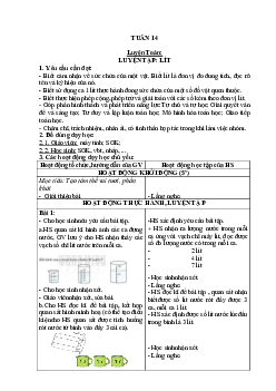 Giáo án buổi 2 Toán 2 sách Cánh diều (Cả năm) | Tuần 14
