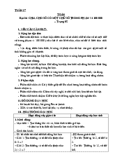 Kế hoạch bài dạy Tuần 27 - Toán 3 CD