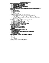 Ngân Hàng Đề Thi Python - CAU HOI Python và Đáp Án cho Sinh Viên