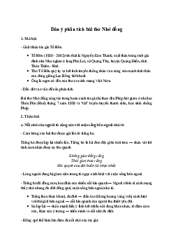 Văn mẫu 11: Phân tích bài thơ Nhớ đồng của Tố Hữu (Dàn ý + 6 mẫu) | Kết nối tri thức