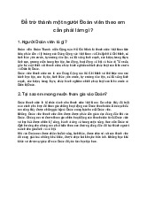 Trở thành Đoàn viên, bạn sẽ làm gì để cống hiến cho Đoàn?
