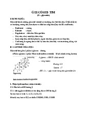 Bài giảng glycosid tim - Dược lý | Đại học Y Dược Huế