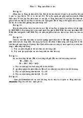 Bài tập phần 1 Tổng quan về kinh tế học môn Kinh tế vi mô | Trường Đại học Kinh Tế Quốc Dân